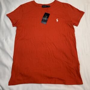 Polo Ralph Lauren Classic Red T-Shirt Small NWT Embroidered White Pony Logo